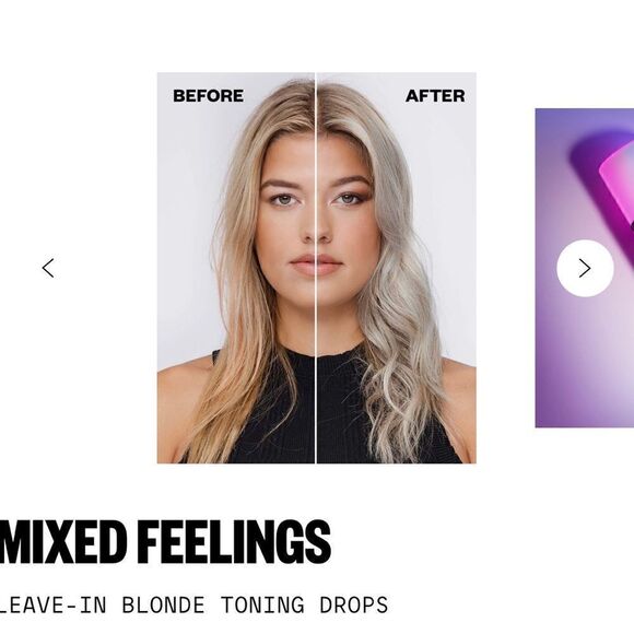 IGK MIXED FEELINGS LEAVE-IN BLONDE TONING purple DROPS brand new in box - Picture 5 of 7